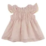 Oh Baby! Dusty Pink Embroidery Bows Dress