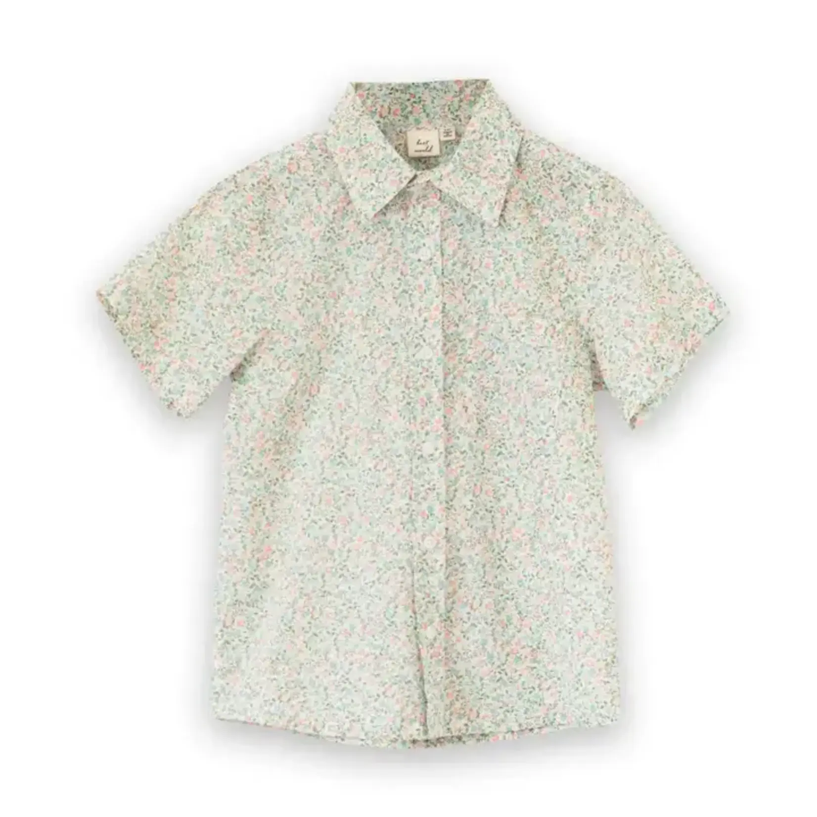 Beet World Boys Collar Shirt - Pastel Green and Peach