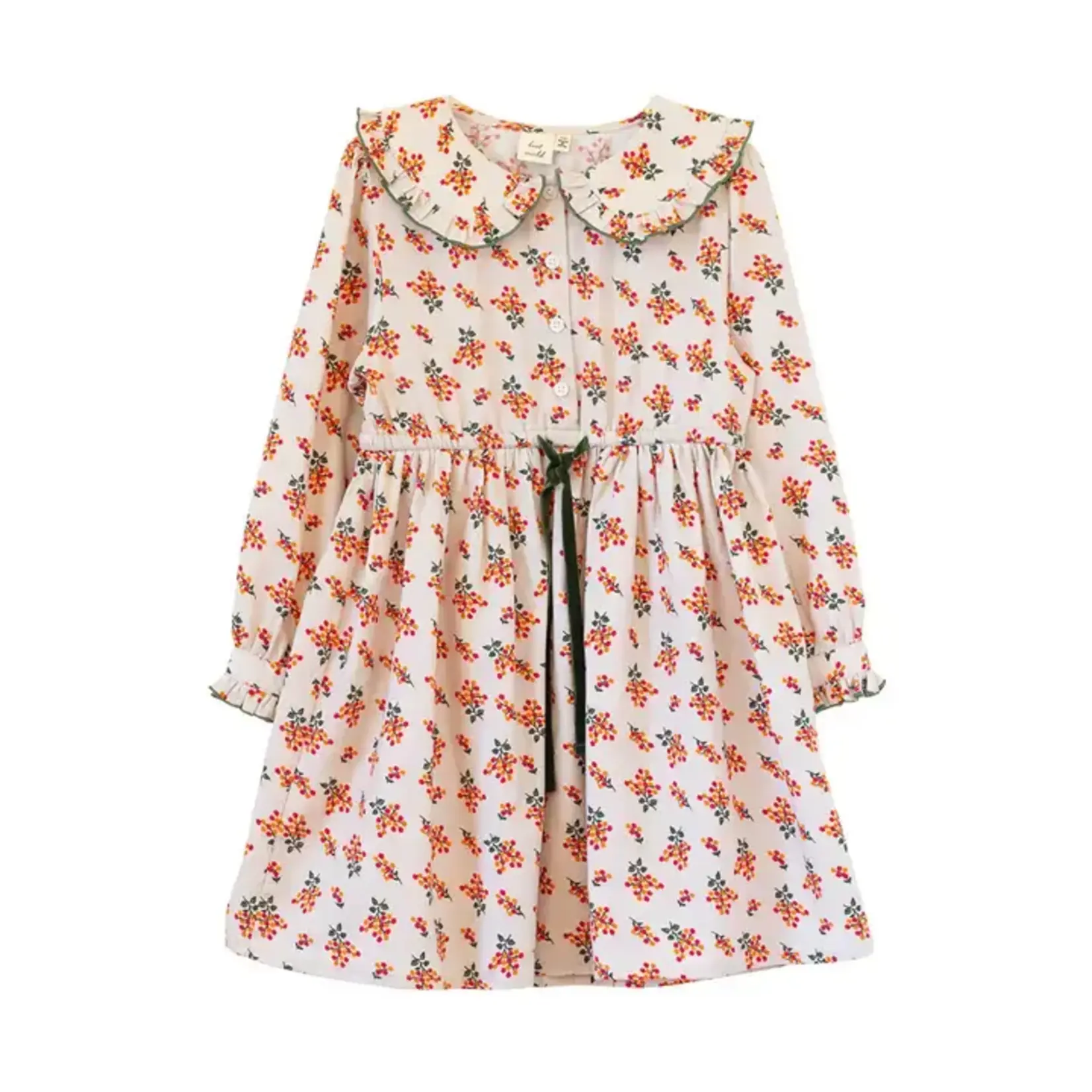 Beet World Autumn Floral Adelaide Dress