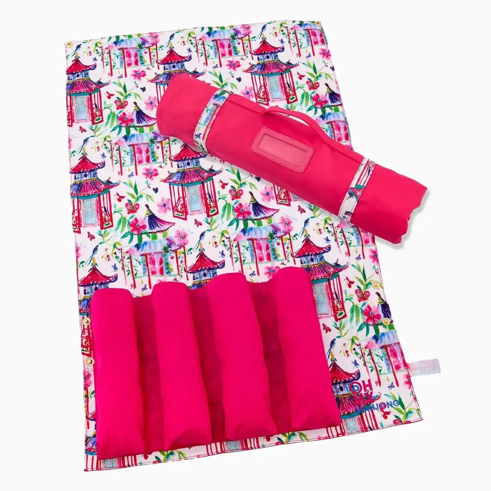 Oh My Mahjong Hot Pink Rack Storage Bag
