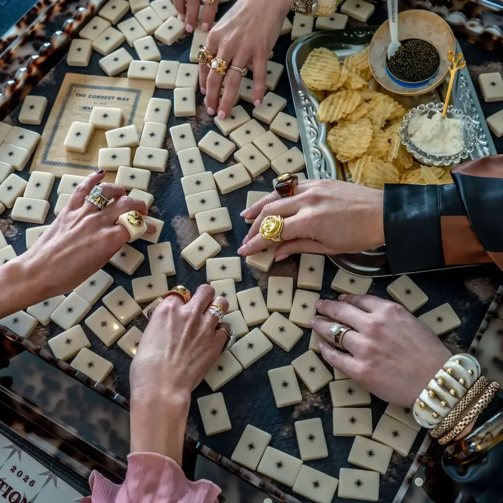Haus of Tiles Haus No. 88 Stone & Ink Mahjong Tile Set