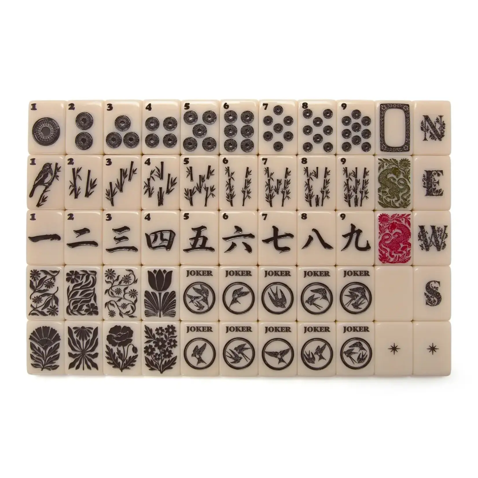 Haus of Tiles Haus No. 88 Stone & Ink Mahjong Tile Set
