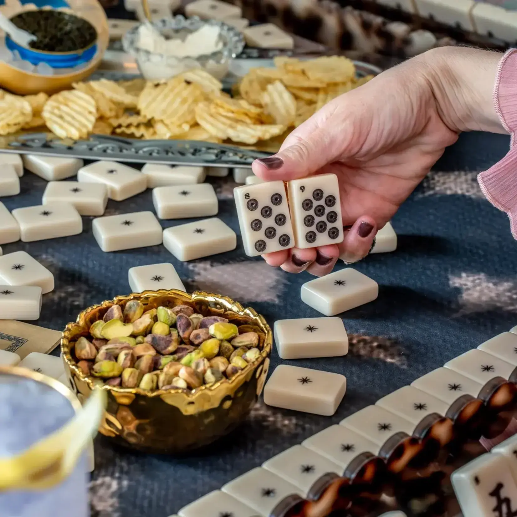 Haus of Tiles Haus No. 88 Stone & Ink Mahjong Tile Set