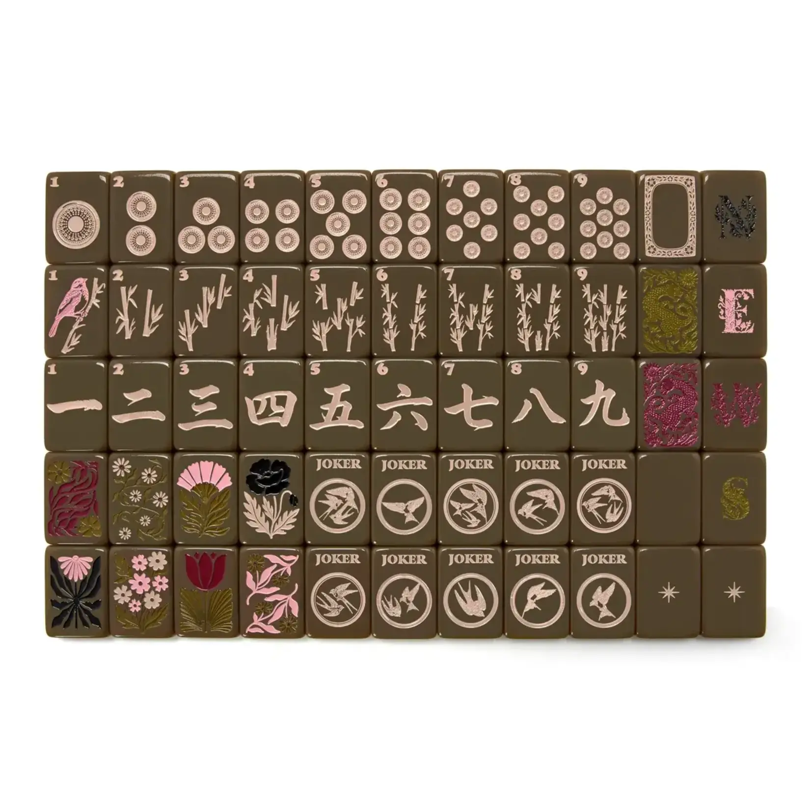 Haus of Tiles Haus No. 88 Heritage Green Mahjong Tile Set