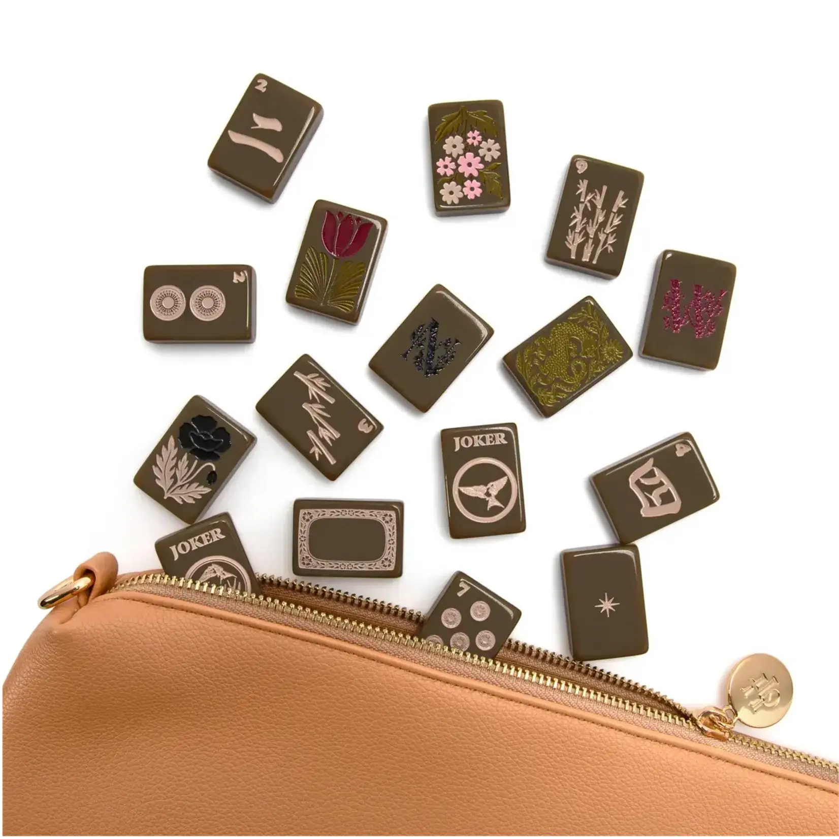 Haus of Tiles Haus No. 88 Heritage Green Mahjong Tile Set