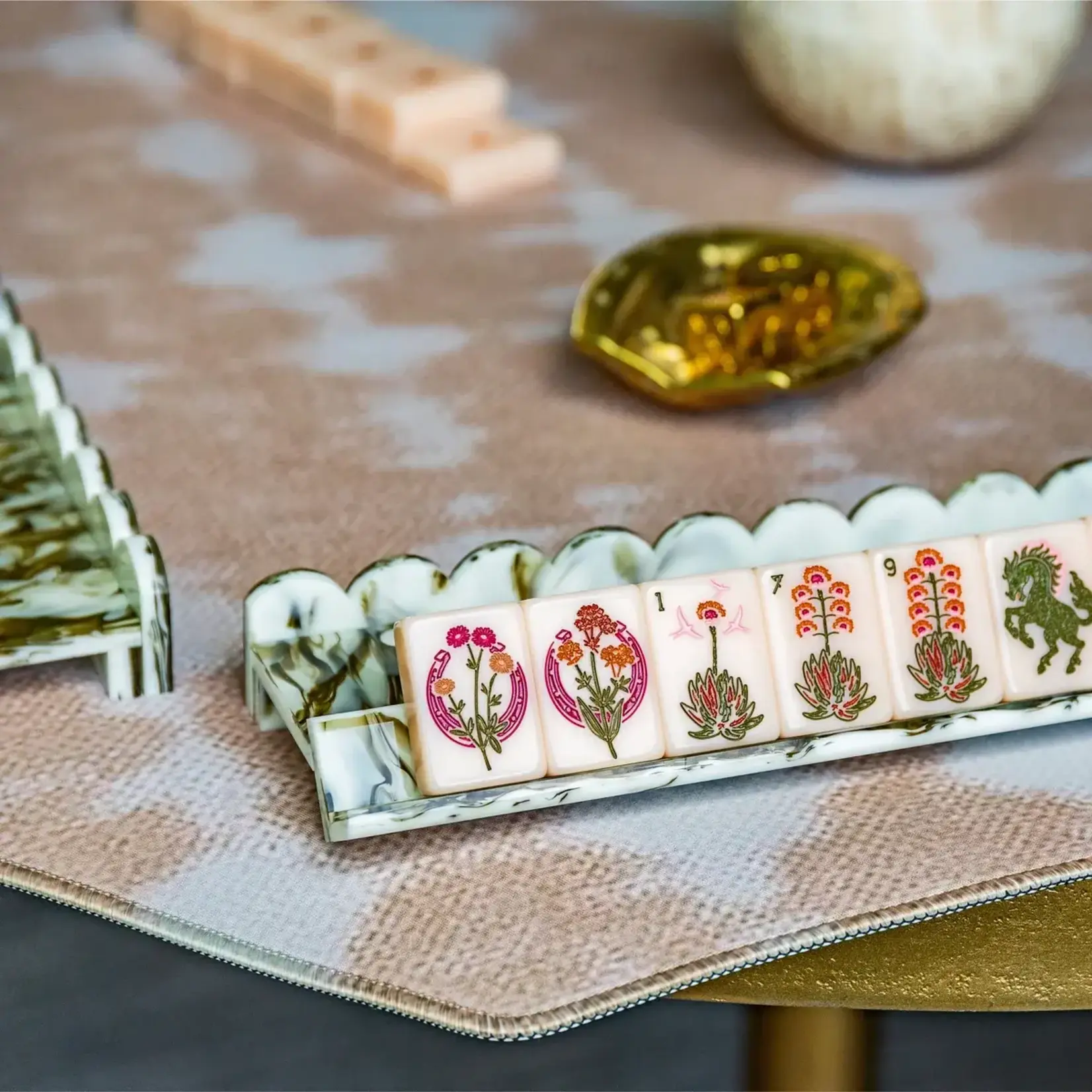 Haus of Tiles Wild Mare Desert Rose Mahjong Tile Set