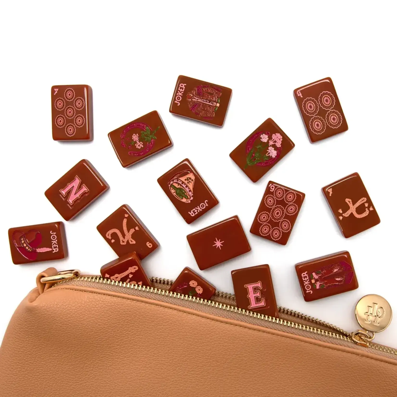 Haus of Tiles Wild Mare Saddlefire Mahjong Tile Set