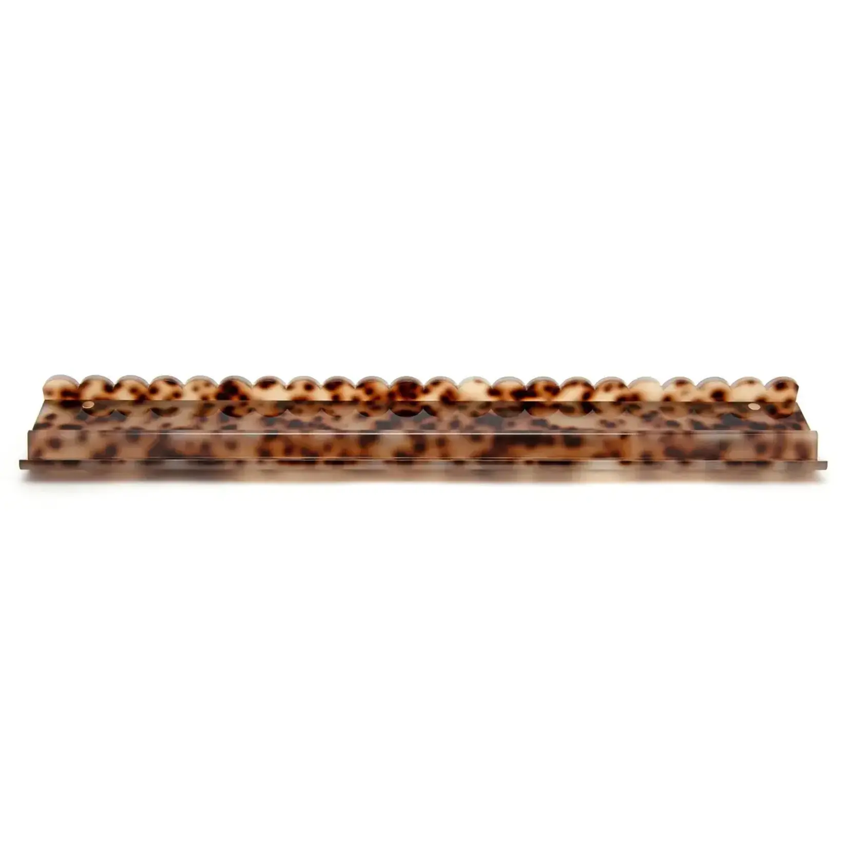 Haus of Tiles Tortoise Scalloped Acrylic Mahjong Rack Set
