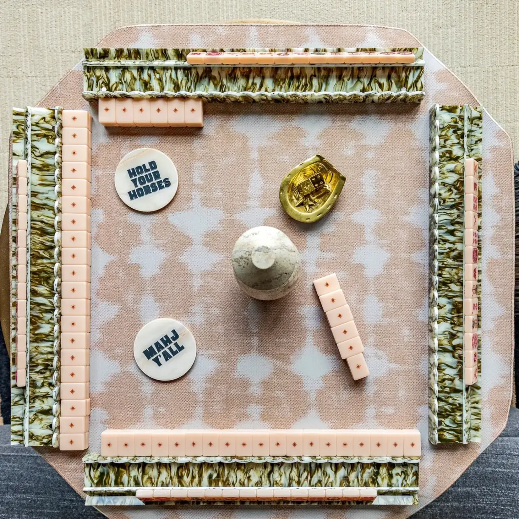 Haus of Tiles Dapplefield Mahjong Mat – Octagon