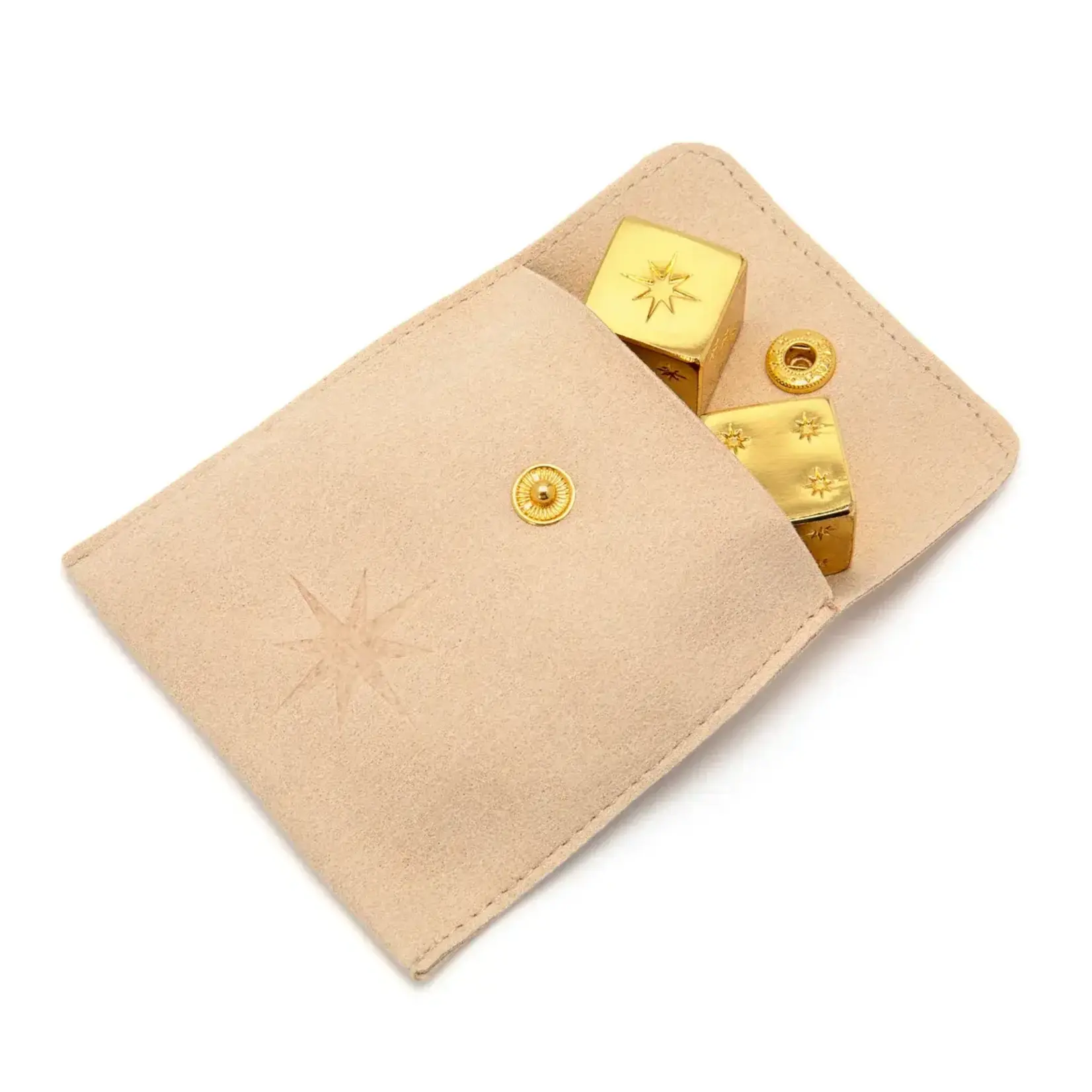 Haus of Tiles Haus Gold Mahjong Dice - Set of 2