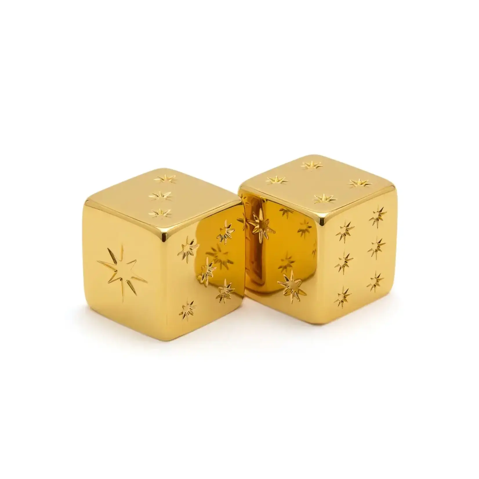 Haus of Tiles Haus Gold Mahjong Dice - Set of 2