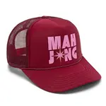 Haus of Tiles Burgundy + Pink Haus of Tiles Mahjong Trucker Hat