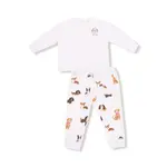 Angel Dear Best Friend Dogs - French Terry - Pink - Drop Sleeve Sweatshirt w/ Embroidered Dog Pocket and Jogger