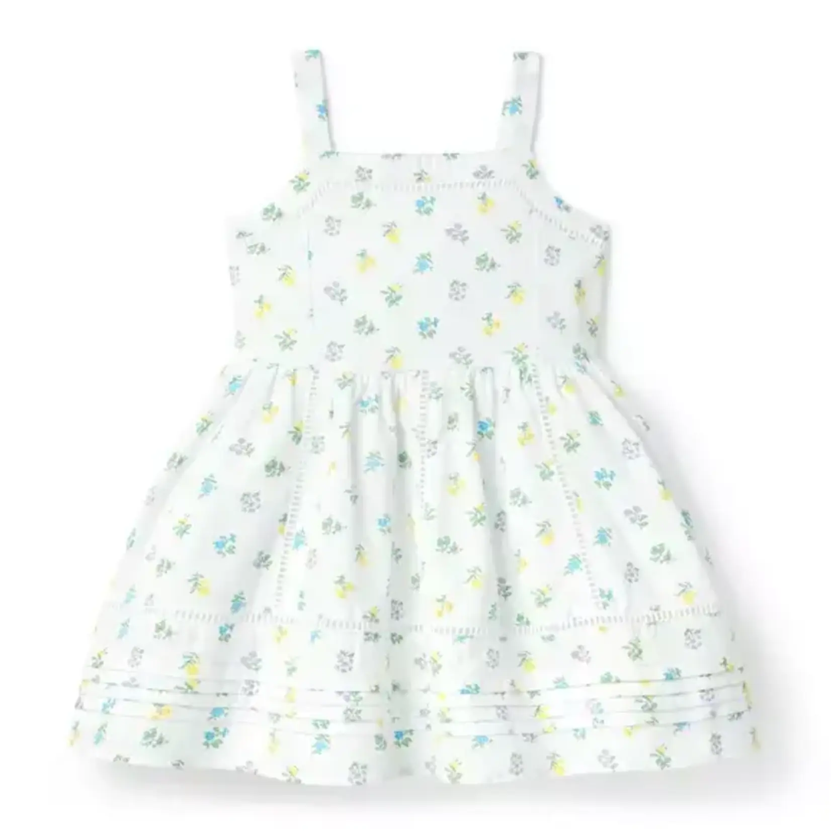 JANIE AND JACK W WHT FLRL OTTOMAN DRESS ESTR 2
