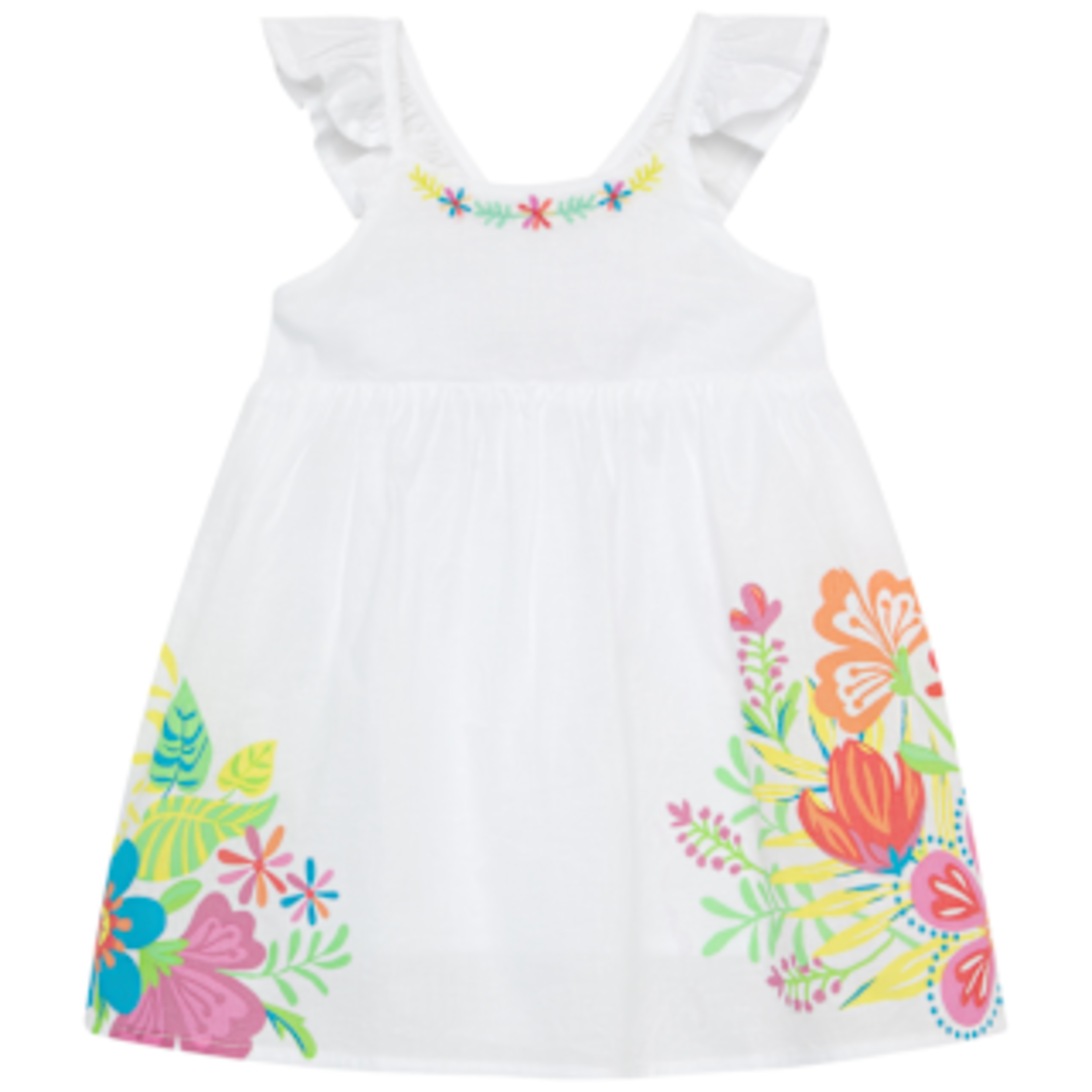 Peek Aren't You Curious Printed Poplin Dress