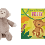 Mudpie Plush Monkey Book