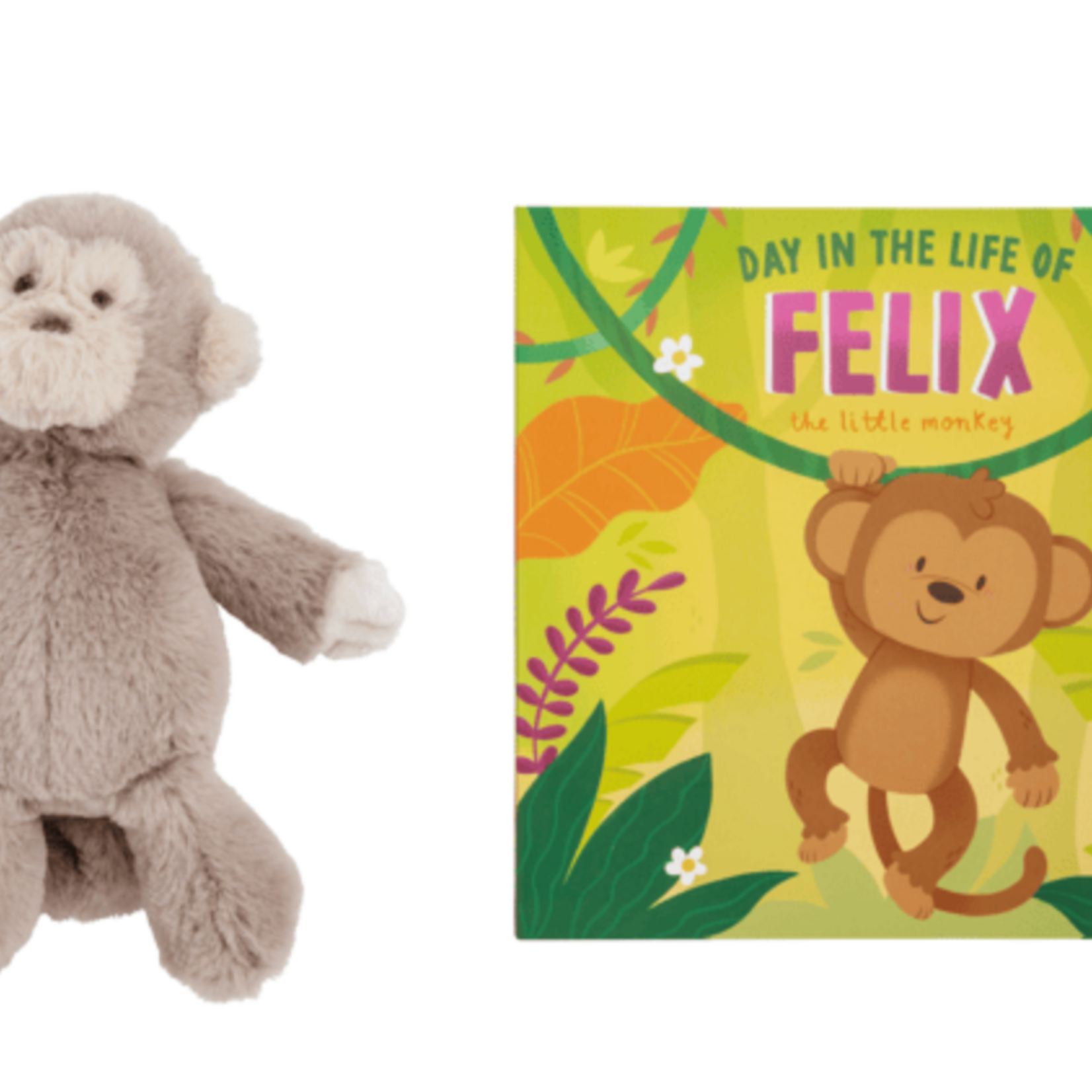 Mudpie Plush Monkey Book