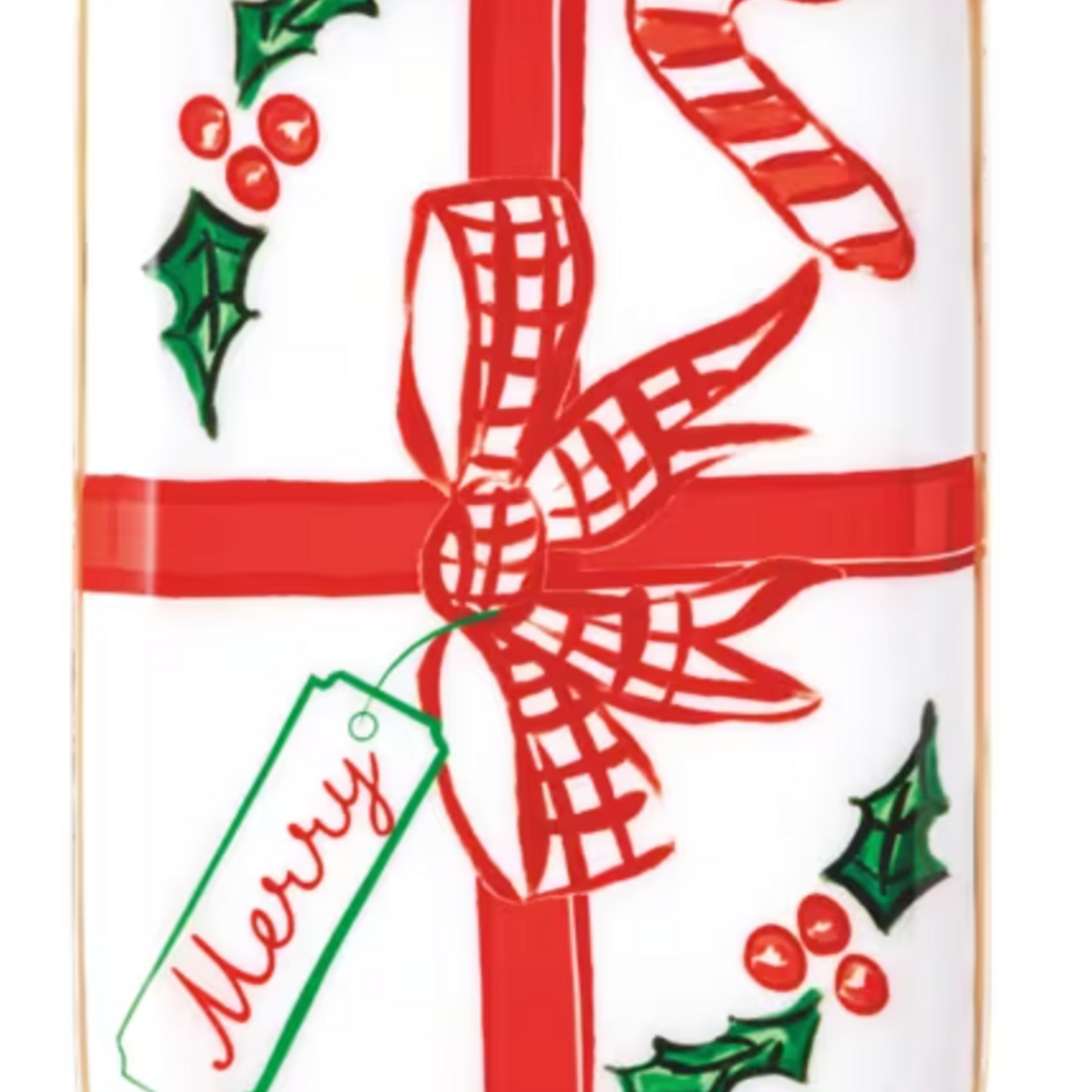 Mudpie Christmas Tidbit Plate
