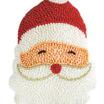 Mudpie Santa Beaded Pillow