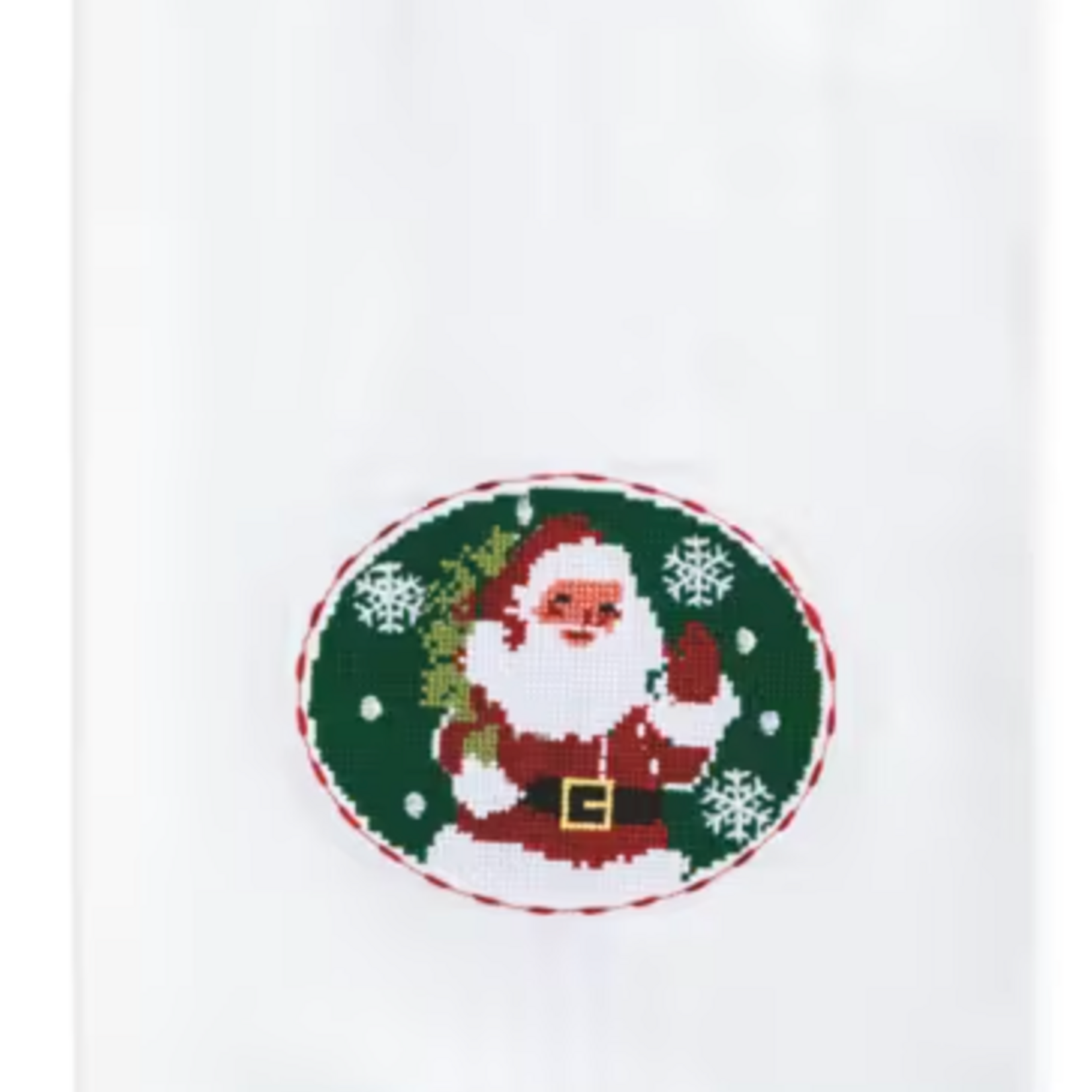 Mudpie Santa Needlepoint Towel