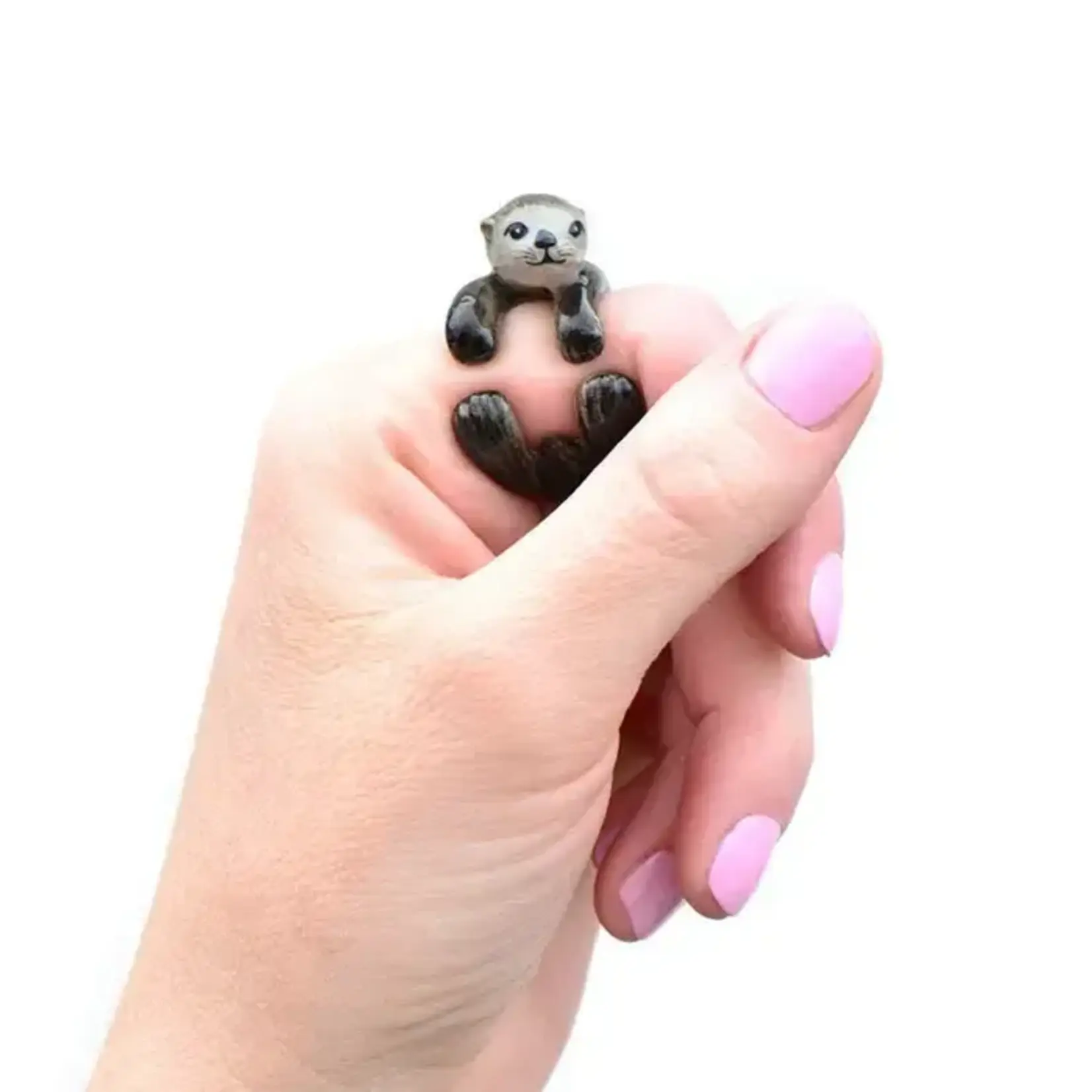 Camp Hollow Porcelain Animal Treasures Otter Ring