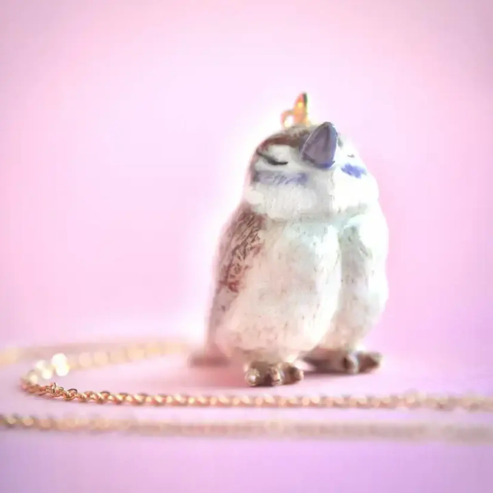 Camp Hollow Porcelain Animal Treasures Sparrow Necklace