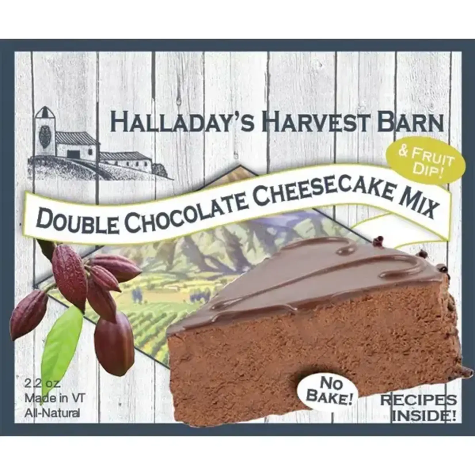 Halladays Harvest Barn Double Chocolate Cheesecake Mix
