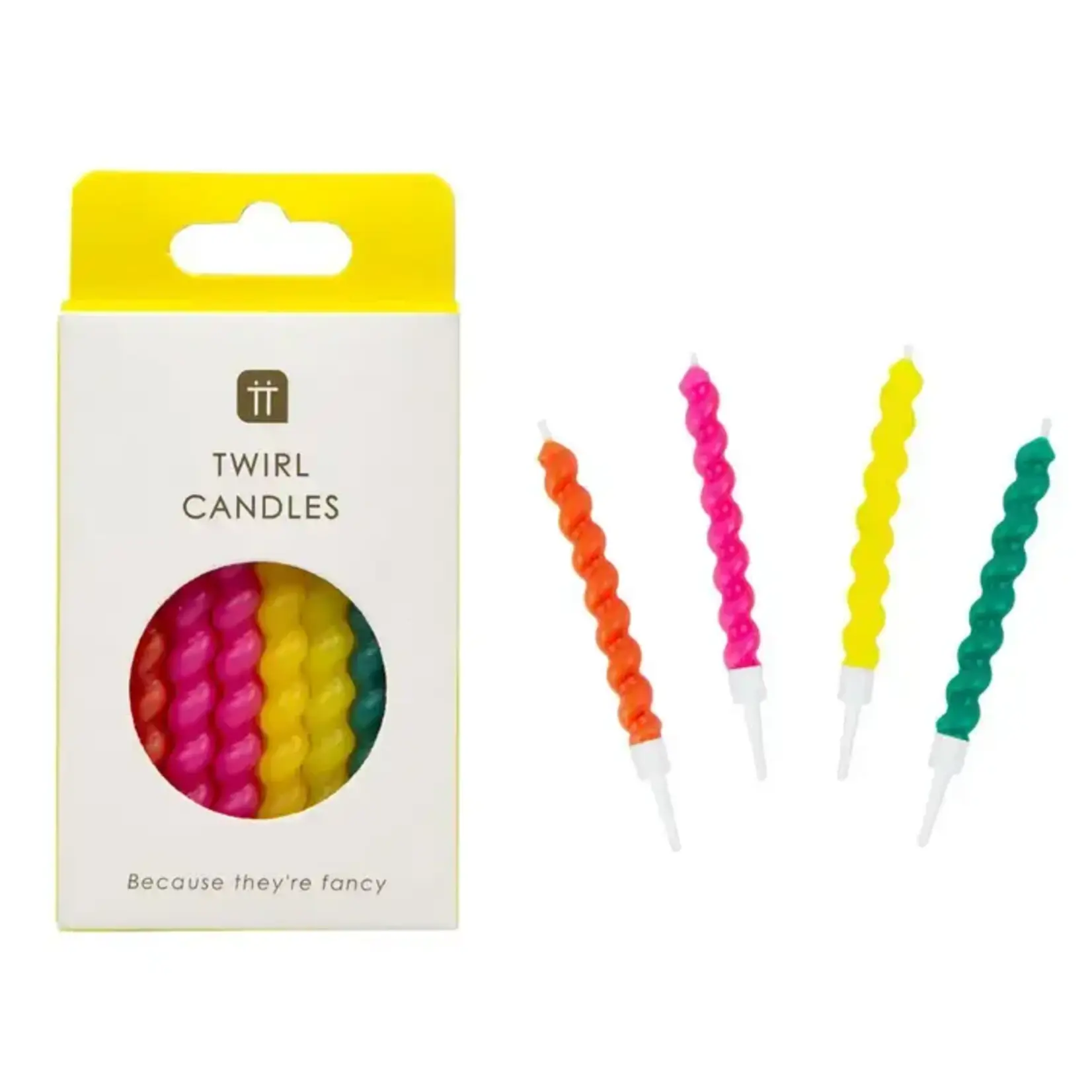 Talking Tables USA Twirl Birthday Candles - 8 Pack