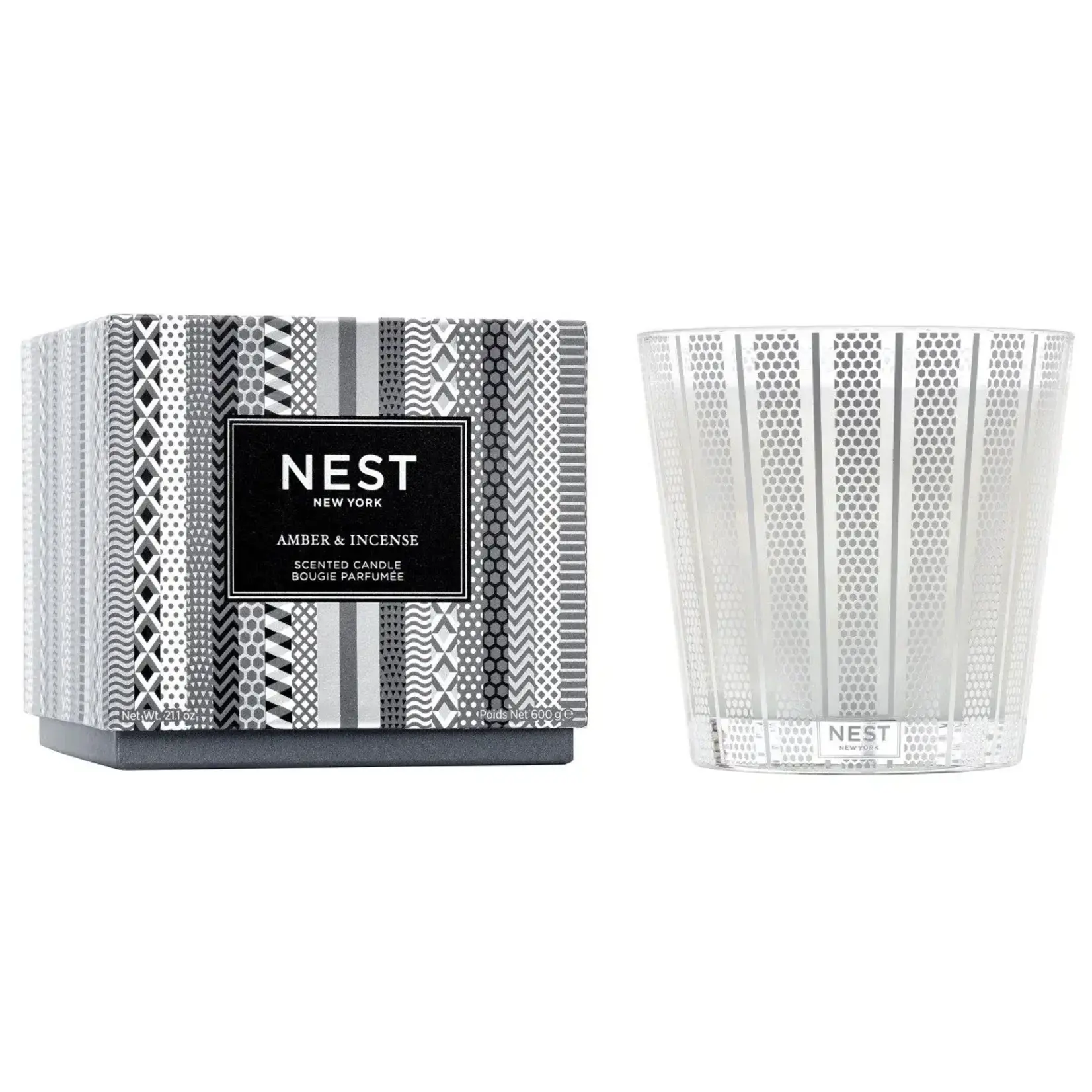 Nest Fragrances Amber & Incense 3-Wick Candle