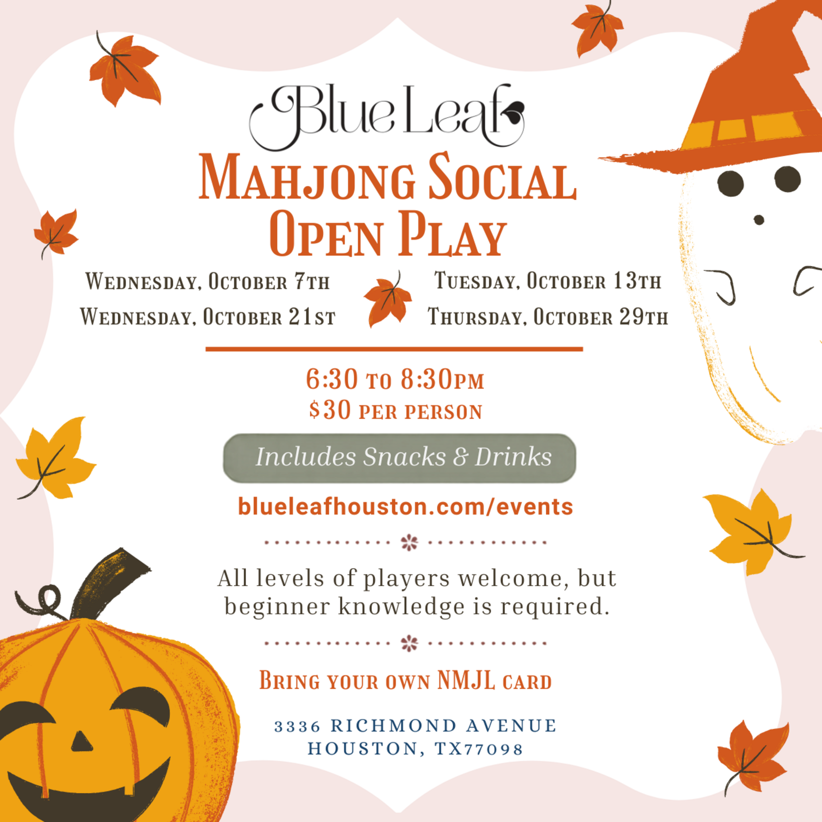 October 29th Open Play