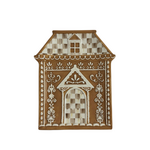 MacKenzie-Childs mocha check gingerbread salad plate