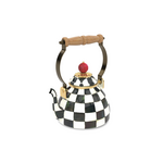 MacKenzie-Childs courtly check 1 quart tea kettle
