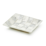 MacKenzie-Childs sterling check capiz soap dish