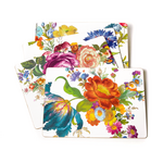 MacKenzie-Childs white flower market placemats, set of 4