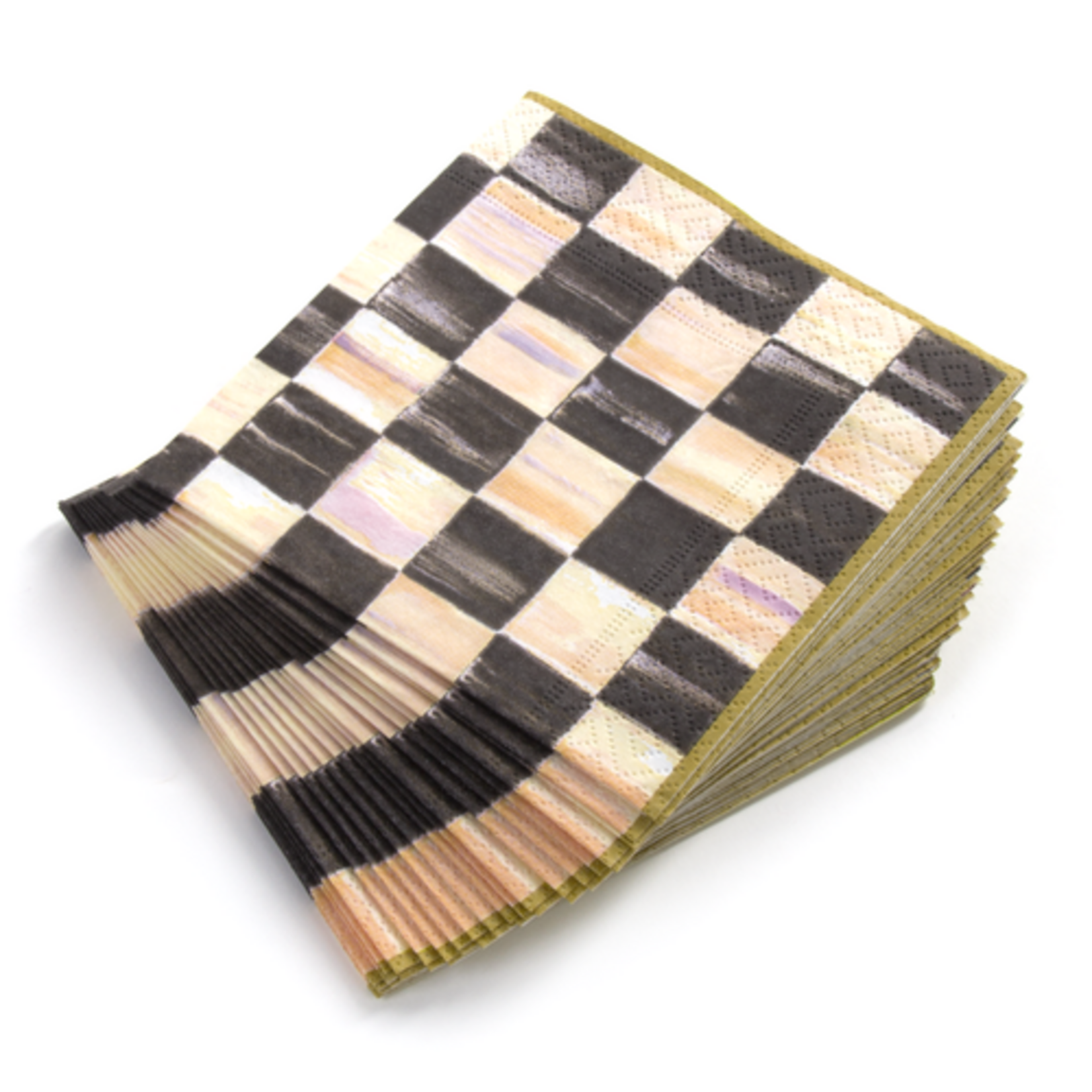 MacKenzie-Childs courtly check cocktail paper napkins