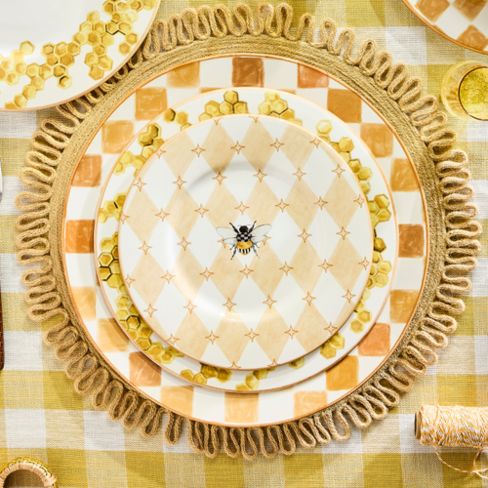 MacKenzie-Childs queen bee salad plate