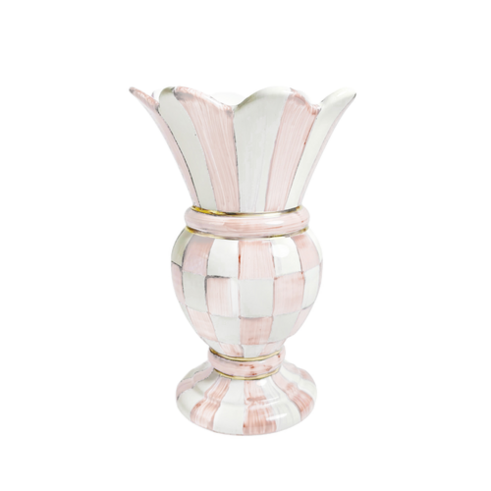 MacKenzie-Childs rosy check small great vase