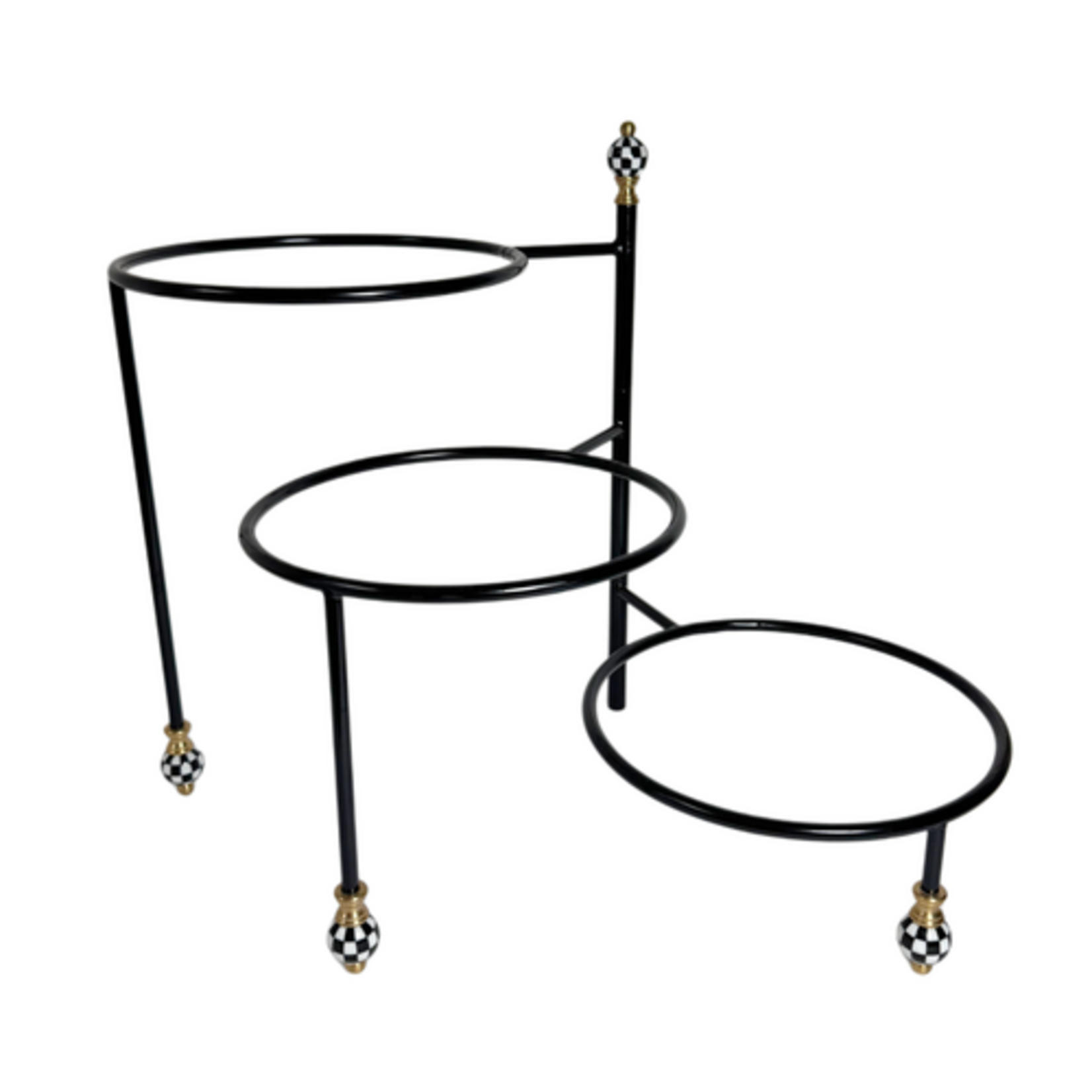 MacKenzie-Childs check serving stand
