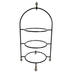 MacKenzie-Childs check large plate stand