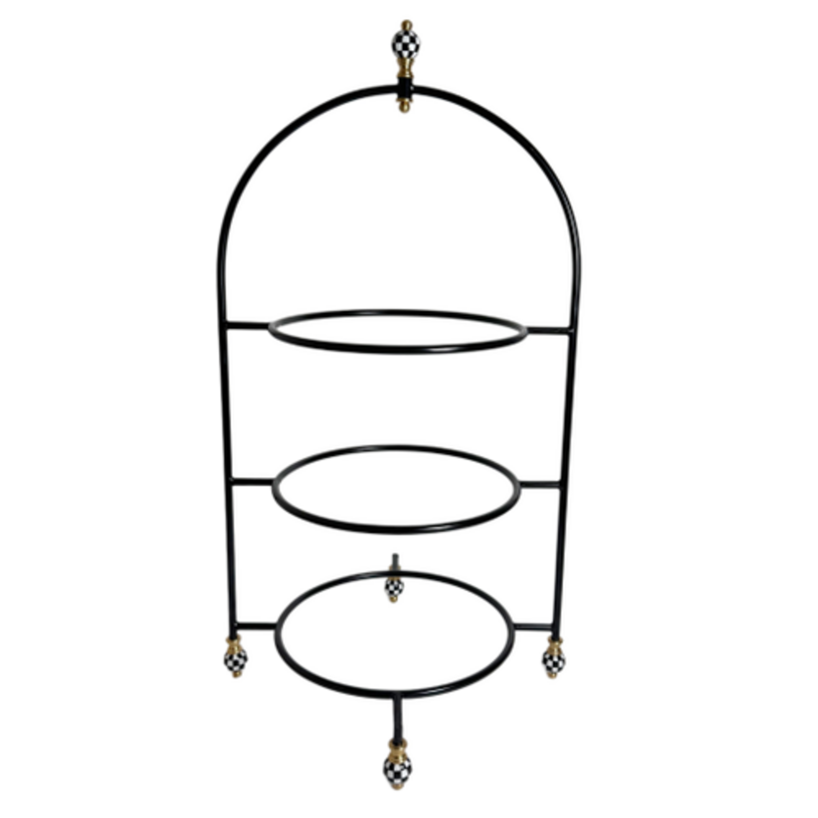 MacKenzie-Childs check large plate stand