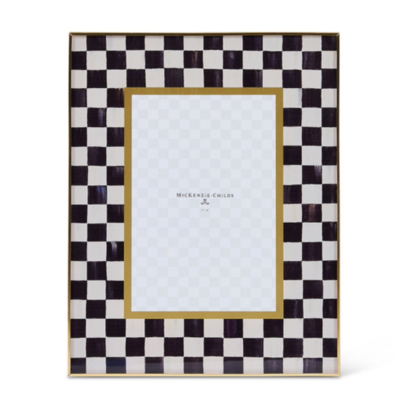 MacKenzie-Childs courtly check 4" x 6" glass frame