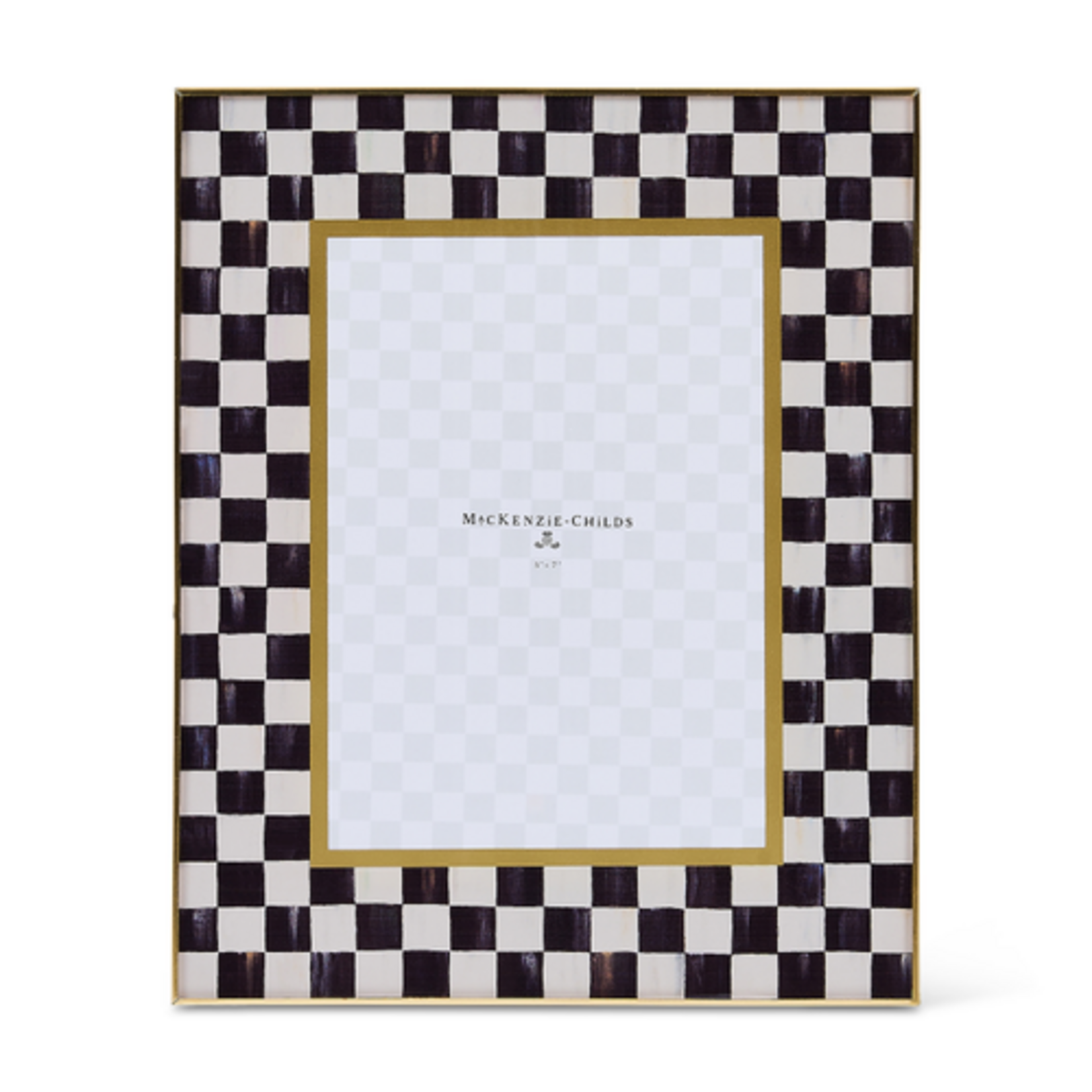 MacKenzie-Childs courtly check 5" x 7" glass frame