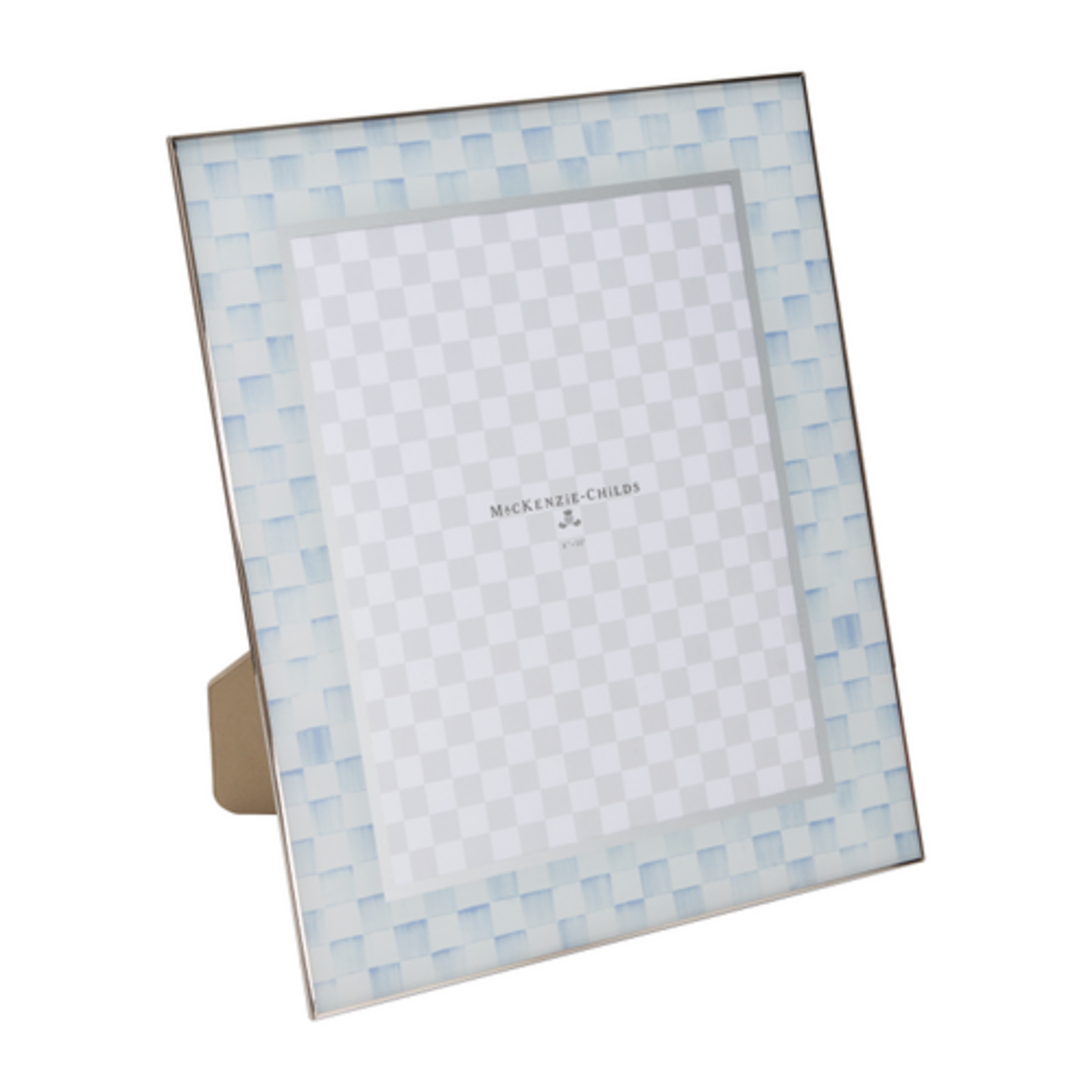 MacKenzie-Childs sky check 8" x 10" glass frame