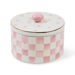 MacKenzie-Childs rosy check trinket box