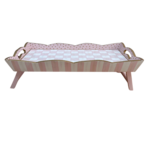 MacKenzie-Childs rosy check breakfast tray