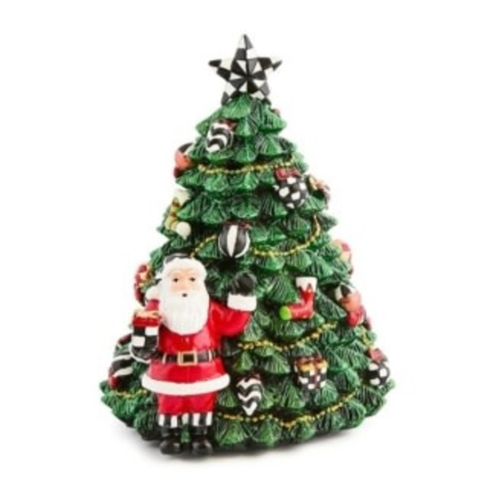 MacKenzie-Childs courtly christmas tree rotating music box