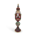 MacKenzie-Childs timeless tartan resin reflector nutcracker