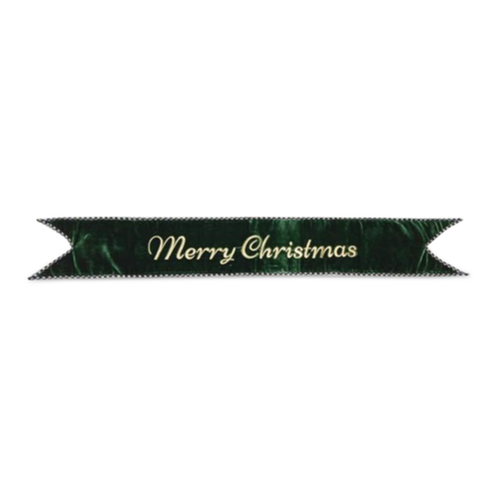 MacKenzie-Childs merry christmas green banner