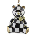 MacKenzie-Childs 2026 courtly bear glass ornament