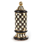 MacKenzie-Childs courtly check ceramic column canister